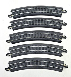 5 Bachmann HO Scale 9" Curve Radius E-Z Track 92124A5 FREE SHIP